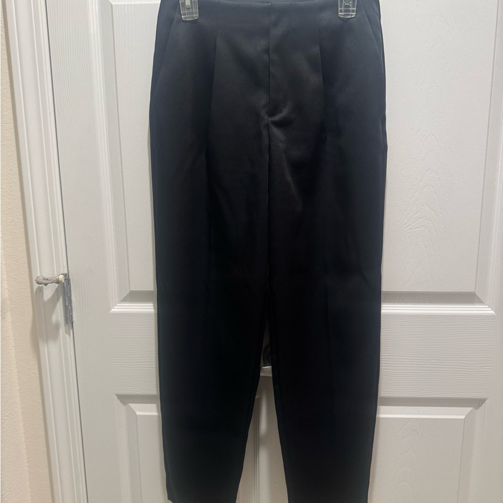 Women’s Super-High Rise Tapered Ankle Satin Trouser